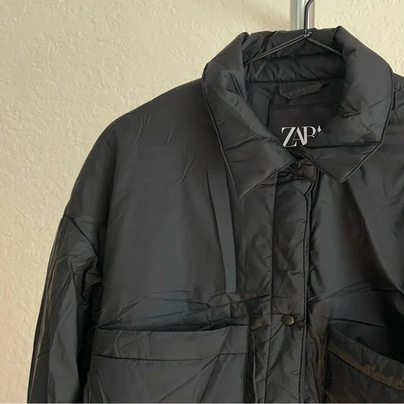 Zara Lightweight Puffer Coat - Picture 2 of 6